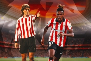 毕尔巴鄂竞技官方晒海报:格雷罗&尼科,塑造各自时代的偶像