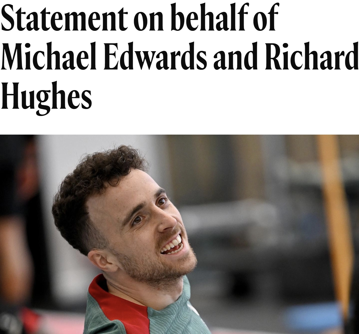 bob半岛体育官方网站-爱德华兹和理查德·休斯悼念若塔：哀伤笼罩整个足球界，你永不独行