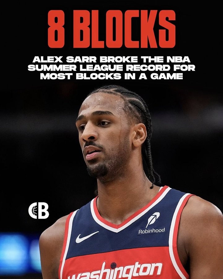 bob半岛体育-盖帽准三双！萨尔单场送出8次盖帽 创夏季联赛单场新纪录