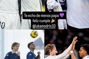 bob半岛体育官网-罗德里戈社媒晒多张合影为莫德里奇庆生：想你了，爸爸